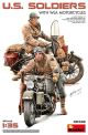 1/35 U.S. SOLDIERS WITH WLA MOTORCYCLES WWII 