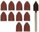 koop SLIJPKAPPEN, 9 MM, (ELK 5 ST. K80 + K150) + HOUDER by PROXXON for only € 13,99 in Op Merk, PROXXON at Bliek Modelbouw, Bliek Modelbouw. Beschikbaar